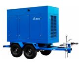 ТСС ЭД-20-Т400-2РПМ7 в погодозащитном кожухе на прицепе с АВР